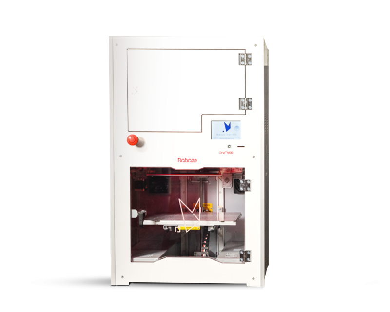 Stampante 3d Roboze One 400 vista frontalmente